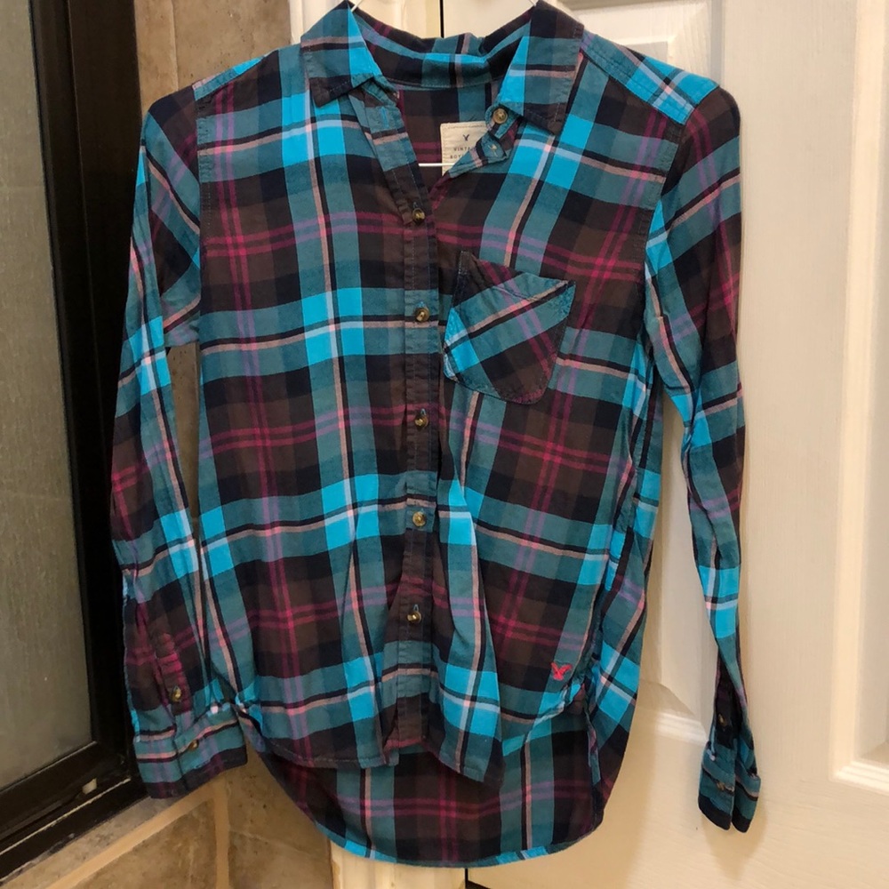American Eagle plaid shirt